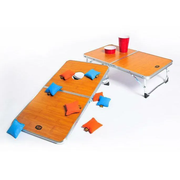 Outside Inside Cornhole Table Set