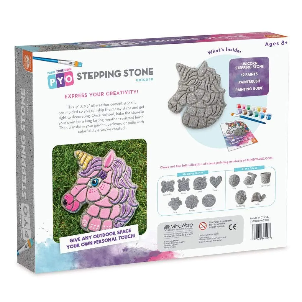 Paint Your Own Stepping Stone: Unicorn