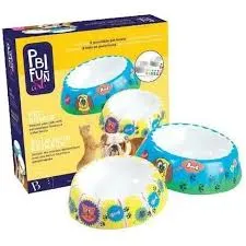 PBI Fun Art Design And Paint Pet Bowls