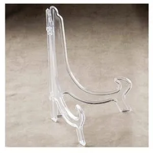 Plate Stand, Clear Acrylic, 7-In.