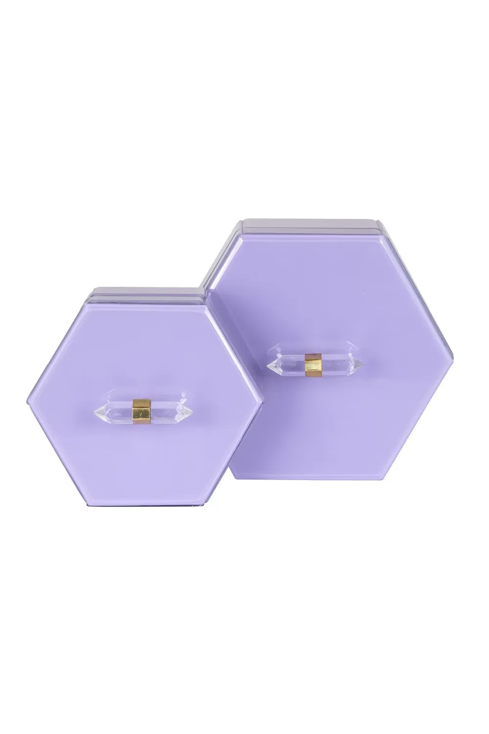 Purple Hexagon Storage Box | OROA Jutta