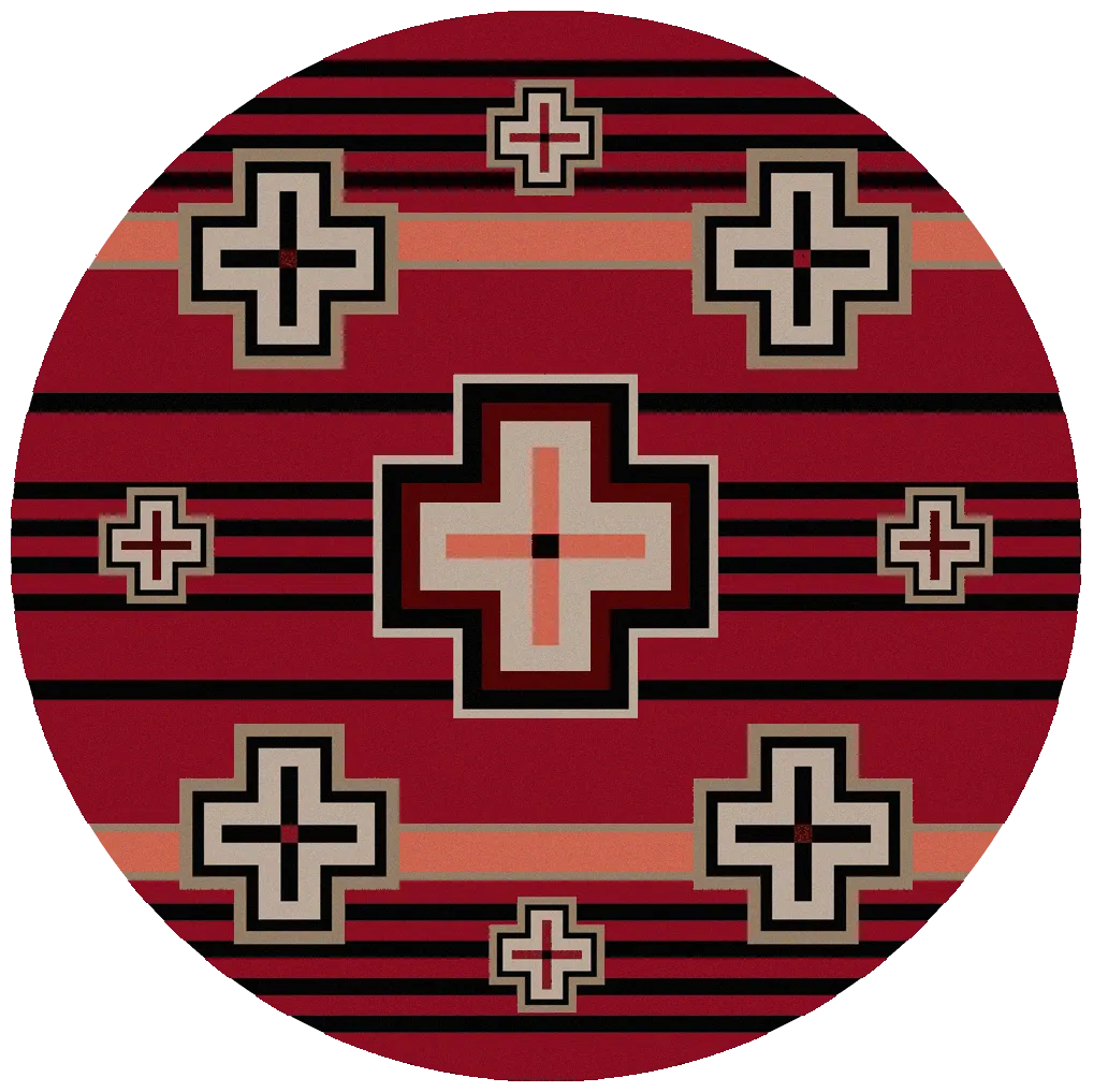 "Bounty - Red" Southwestern Area Rugs - Choose from 6 Sizes!