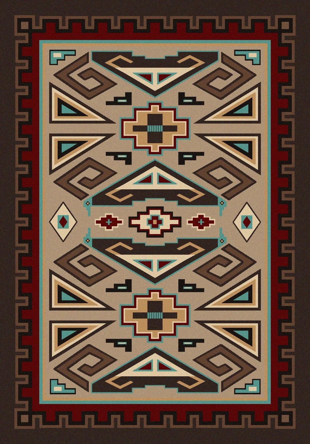 "Butte - Southwest"  Area Rugs - Choose from 6 Sizes!