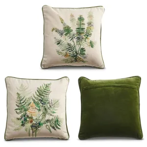 Raz Imports 2024 European Style 18" Fern Pillow, Asst of 2