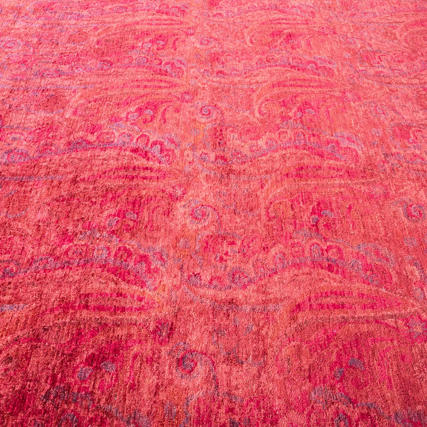 Red Transitional Wool Rug - 8'10" x 11'6"