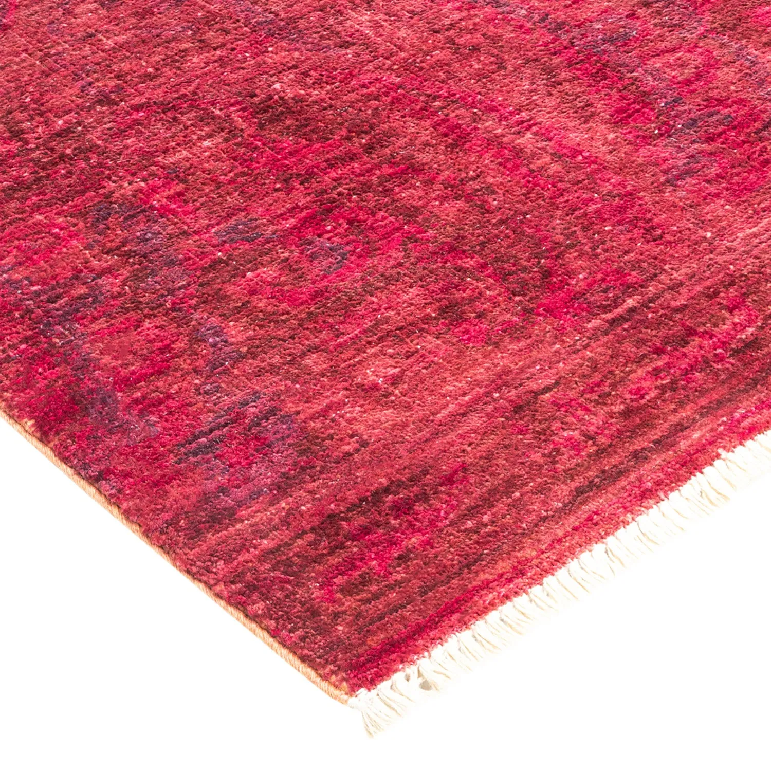 Red Transitional Wool Rug - 8'10" x 11'6"