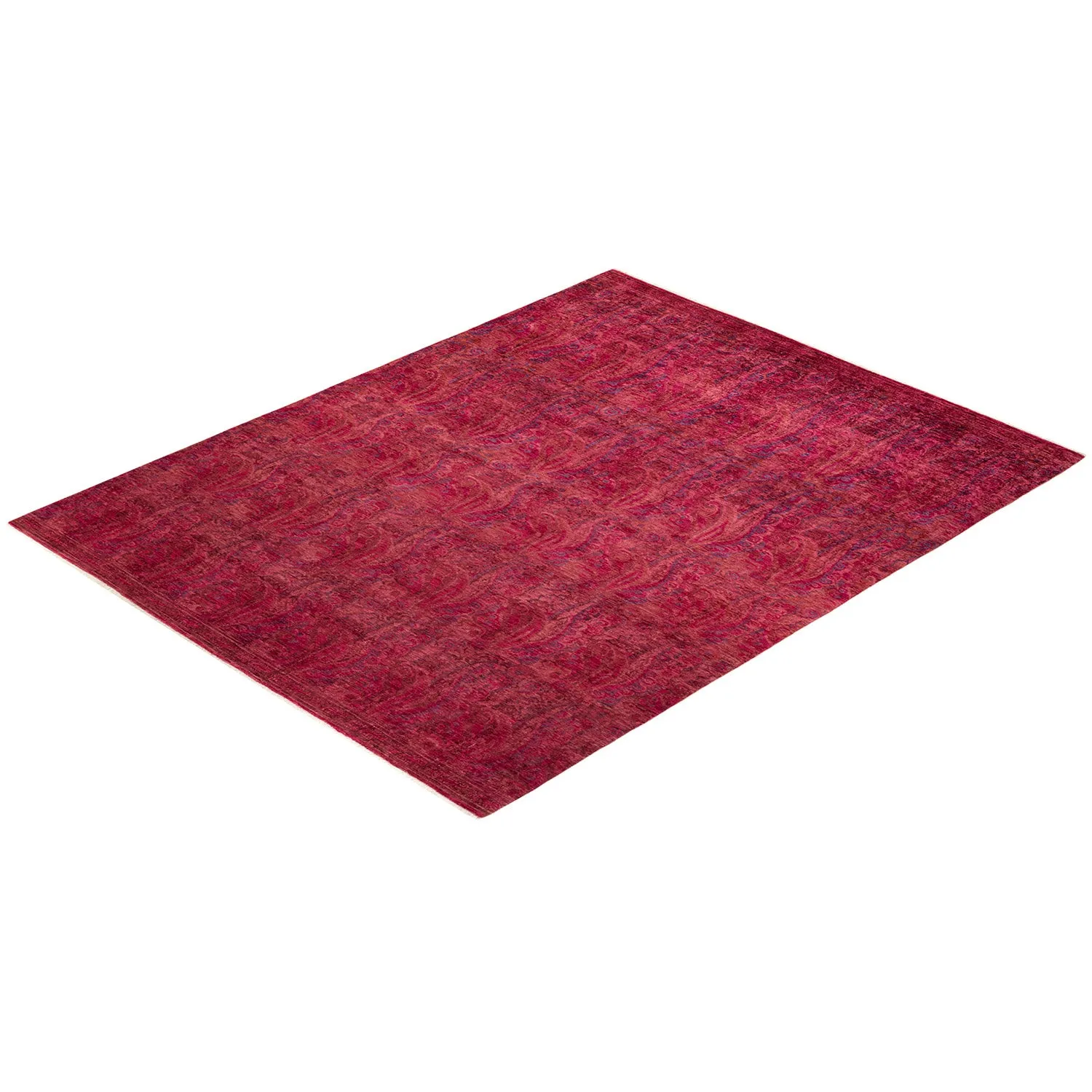 Red Transitional Wool Rug - 8'10" x 11'6"