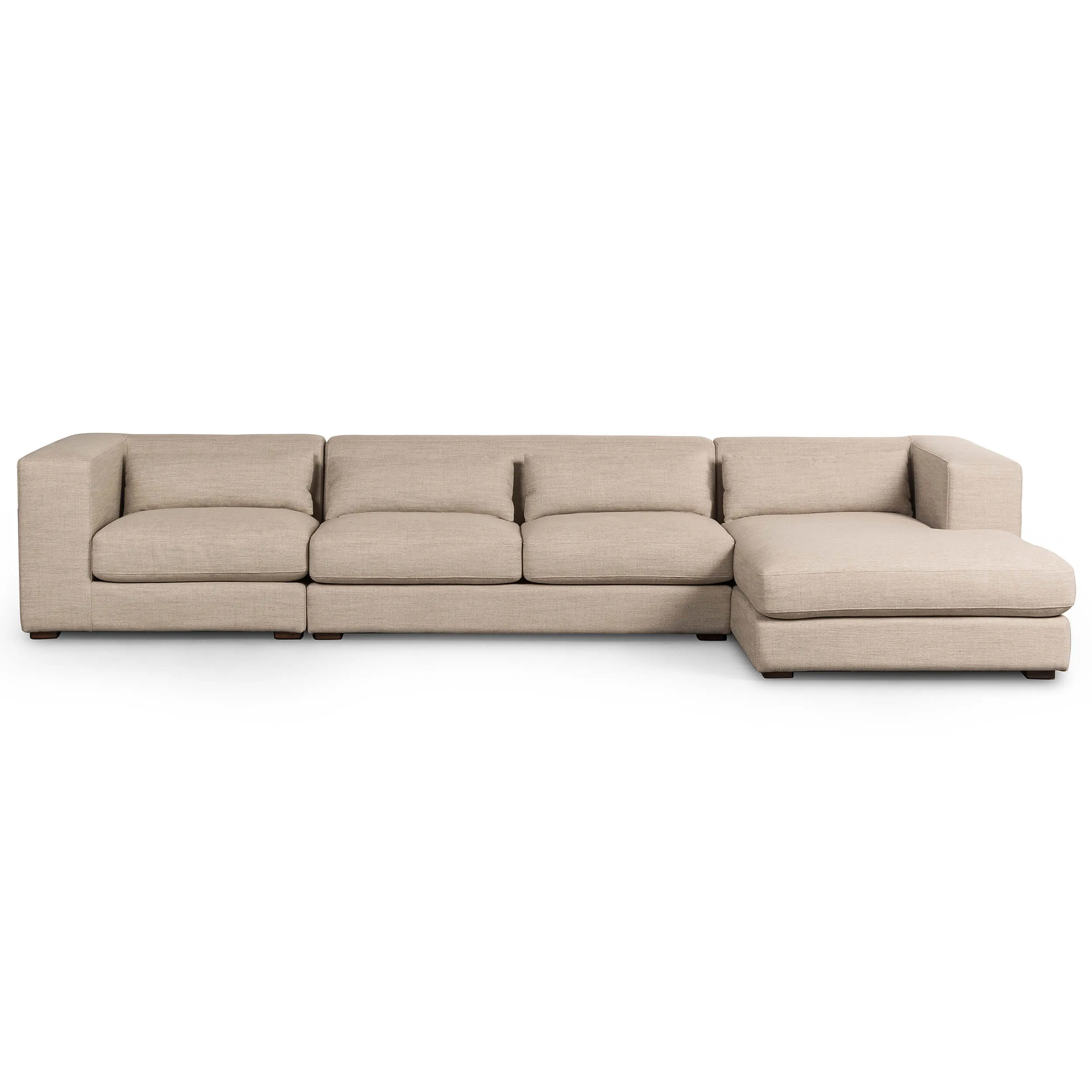 Sena 3 Piece RAF Sectional, Alcala Wheat