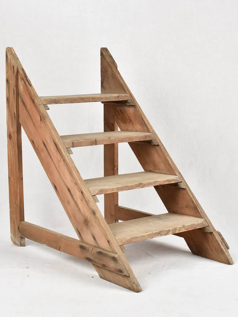 Set of antique wooden steps