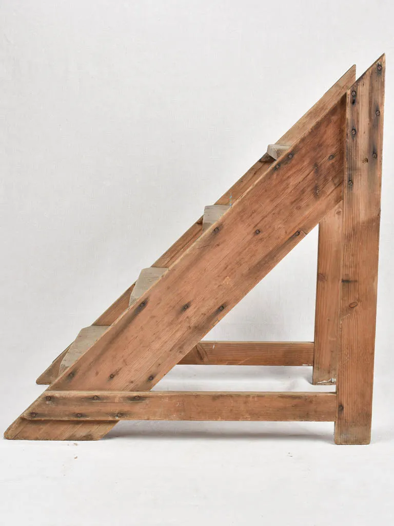 Set of antique wooden steps