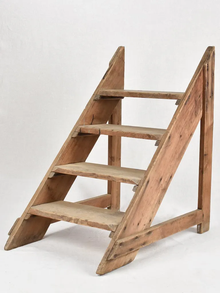 Set of antique wooden steps