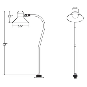 Unique Lighting Systems - Excalibur Knights Series No Lamp EXCA-NL