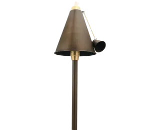 Unique Lighting Systems - Islander 12V Weathered Brass Torch and Down Light, No Lamp