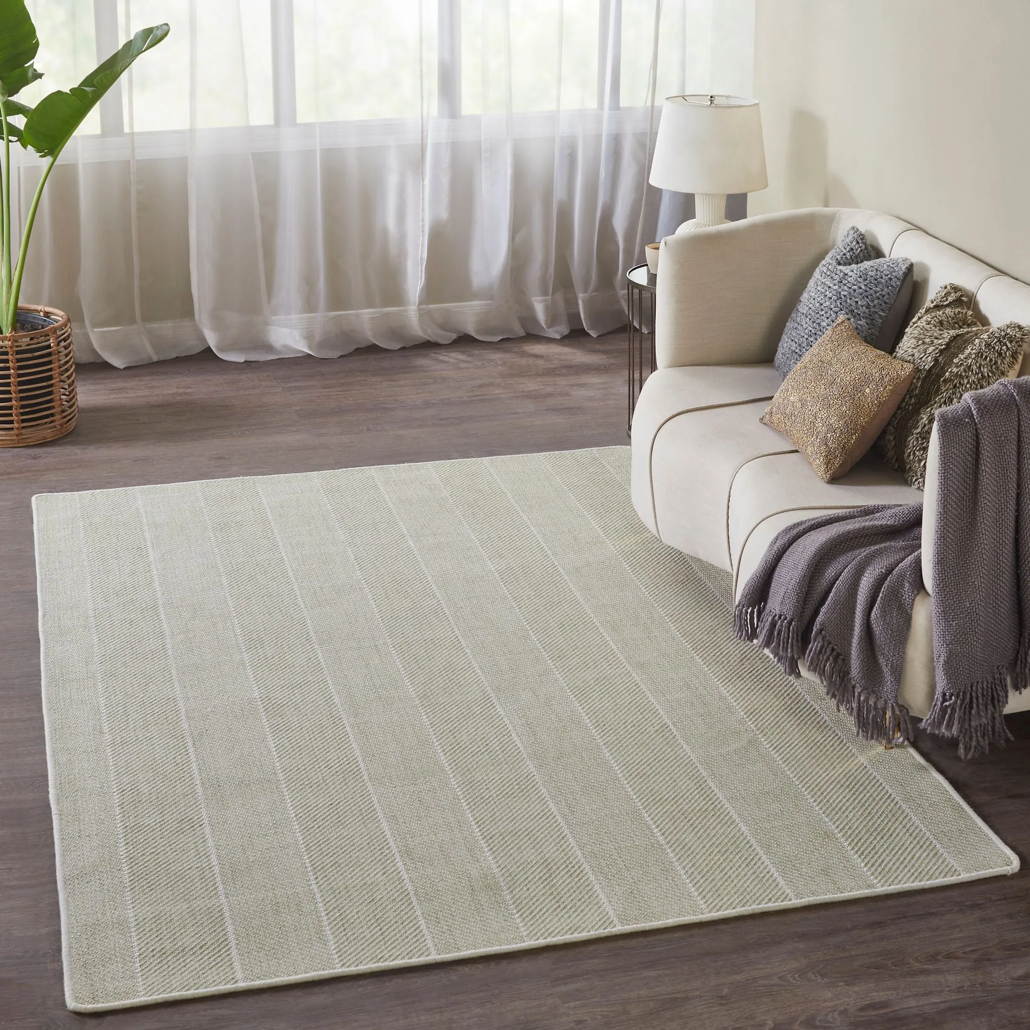 Vada Flatweave Hand-Made Carpet, Jade