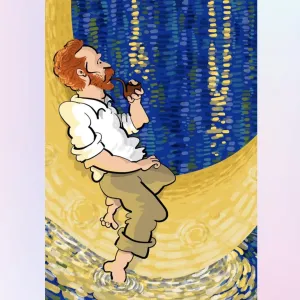 Van Gogh on the Moon River