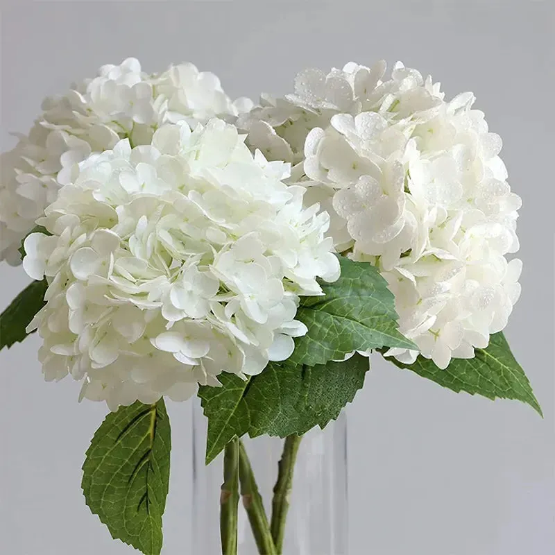 White Hydrangea Stem (real touch)