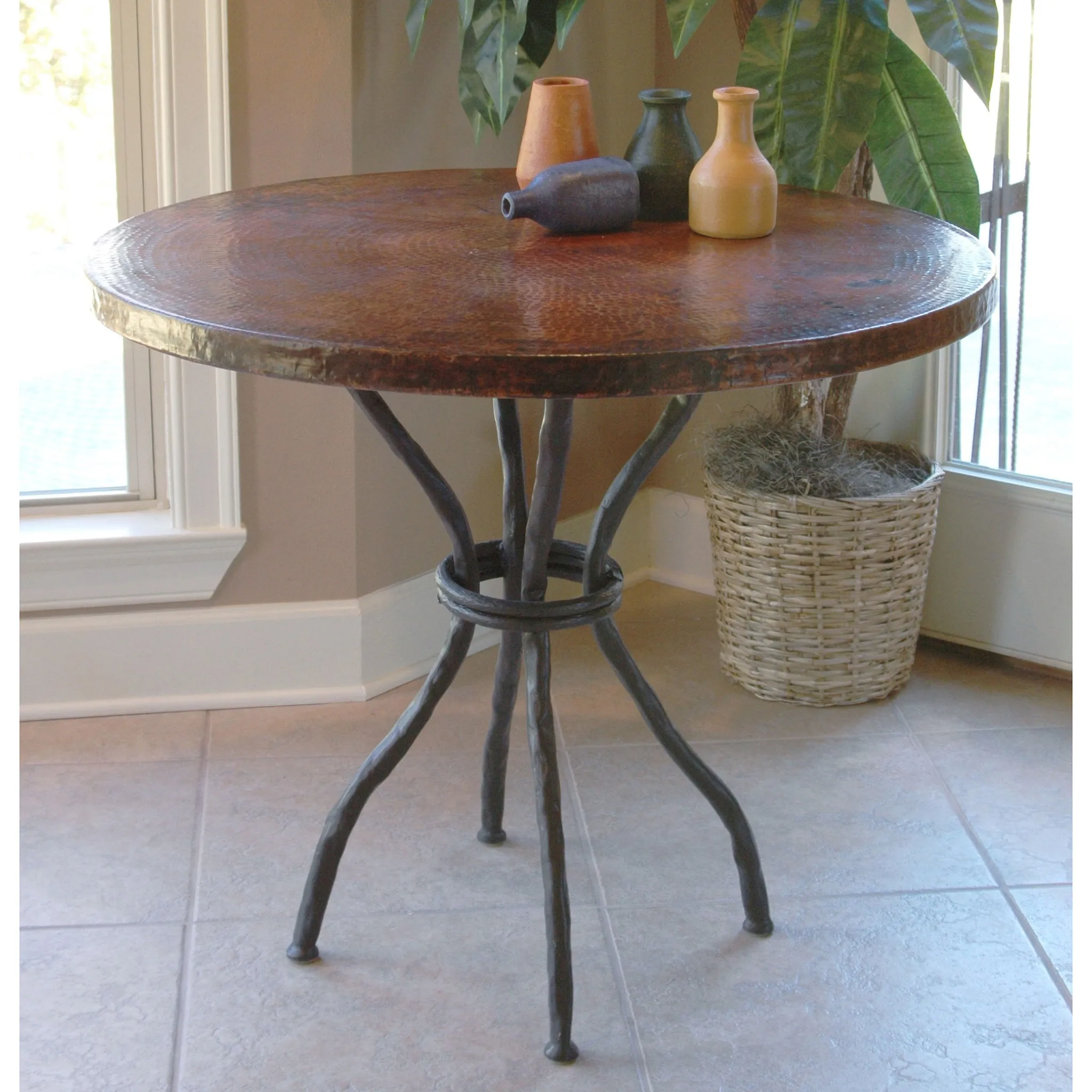 Woodland Bistro Table with 36" Round Copper Top